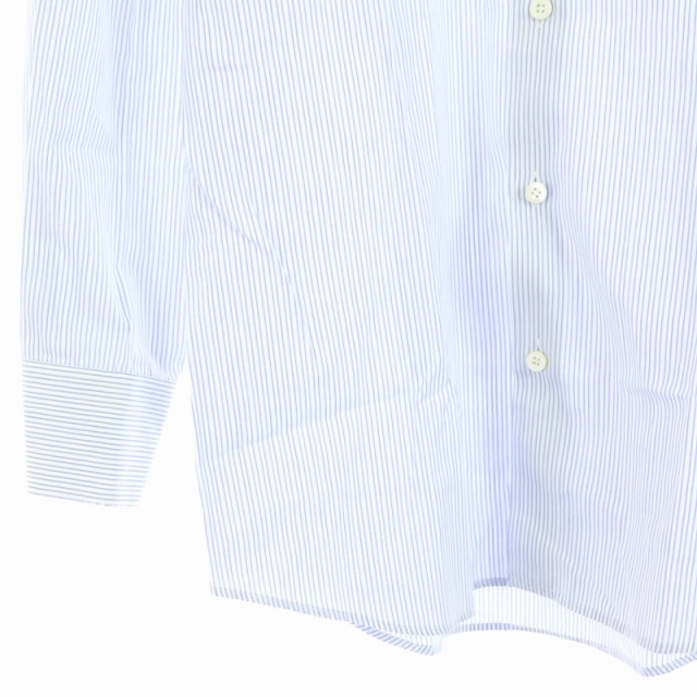 プラダ PRADA ストライプ長袖シャツ ワイシャツ ドレスシャツ 37