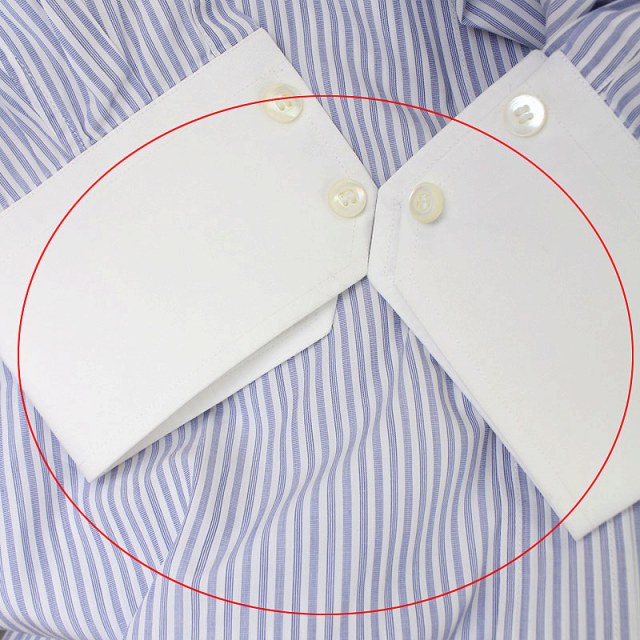 PRADA◇クレリックシャツ/長袖シャツ/38/コットン/GRN/UCN572 prada