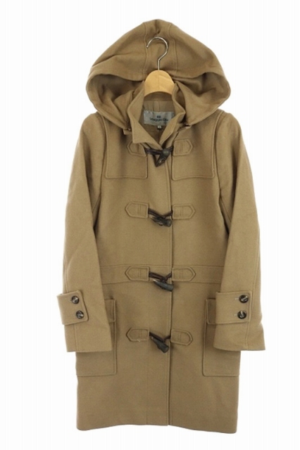 ビアッジョブルー Viaggio Blu カシミヤ混ダッフルコート ロング フード 1 キャメル Df Os レディース 170 ベクトルパーク