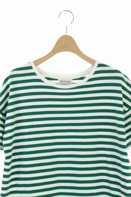 ビームスボーイ Beams Boy ボーダーカットソーワンピース ロング 半袖 ラウンドヘム 緑 グリーン 白 Es Os レディース 170 ベクトルパーク ビームスボーイ Beams Boy ボーダーカットソーワンピース ロング 半袖 ラウンドヘム 緑 グリーン 白 Es Os レディース 170 ベクトルパーク