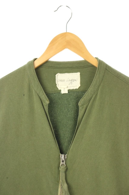 グレッグローレン Greg Lauren 再構築ジップアップジャケット デニム切替 ダメージ加工 1 緑 カーキ 青 Kn Os メンズ 170 ベクトルパーク グレッグローレン Greg Lauren 再構築ジップアップジャケット デニム切替 ダメージ加工 1 緑 カーキ 青 Kn Os メンズ 170 ベクトルパーク