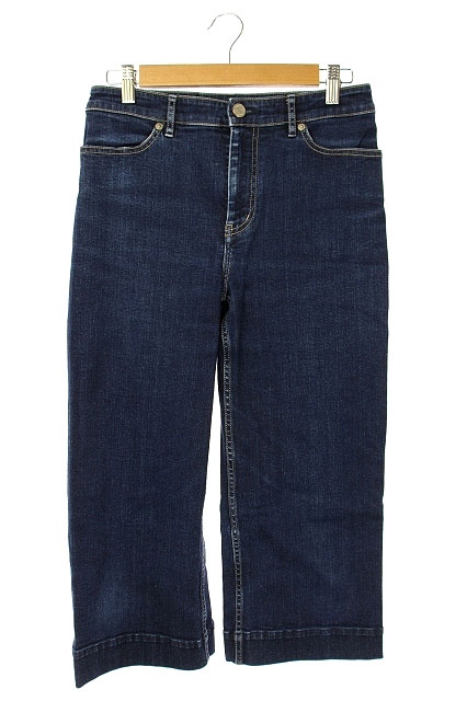 マッキントッシュ ロンドン Mackintosh London デニム ジーンズ クロップドパンツ ストレート ストレッチ 38 紺 インディゴ Es Os レディース 170 ベクトルパーク