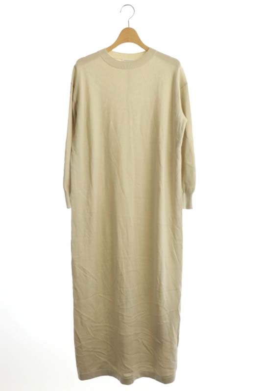 B Y ユナイテッドアローズ Beauty Youth ビューティー ユース ワンピース ニット 長袖 ロング ベージュ Ao Os レディース 170 ベクトルパーク