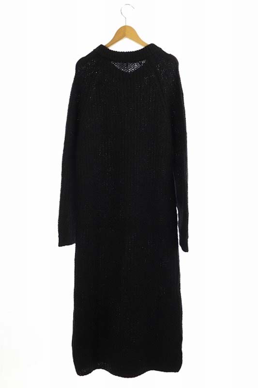 イエナ Iena La Boucle 19aw Blanche 畦編みニットワンピース ロング 長袖 アルパカ モヘヤ混 黒 ブラック Df Os レディース 170 ベクトルパーク イエナ Iena La Boucle 19aw Blanche 畦編みニットワンピース ロング 長袖 アルパカ モヘヤ混 黒 ブラック Df Os レディース 170 ベクトルパーク
