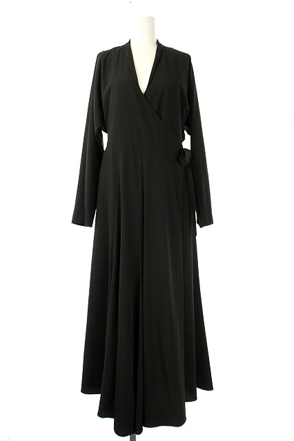 クラネ Clane カシュクールロングワンピース ロング フレア 長袖 1 黒 ブラック Df Os レディース 170 ベクトルパーク クラネ Clane カシュクールロングワンピース ロング フレア 長袖 1 黒 ブラック Df Os レディース 170 ベクトルパーク