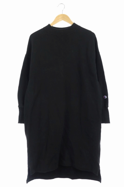 チャンピオン Champion スウェット ワンピース ロング ミモレ丈 モックネック 長袖 M 黒 ブラック Df Os レディース 170 ベクトルパーク チャンピオン Champion スウェット ワンピース ロング ミモレ丈 モックネック 長袖 M 黒 ブラック Df Os レディース 170 ベクトルパーク
