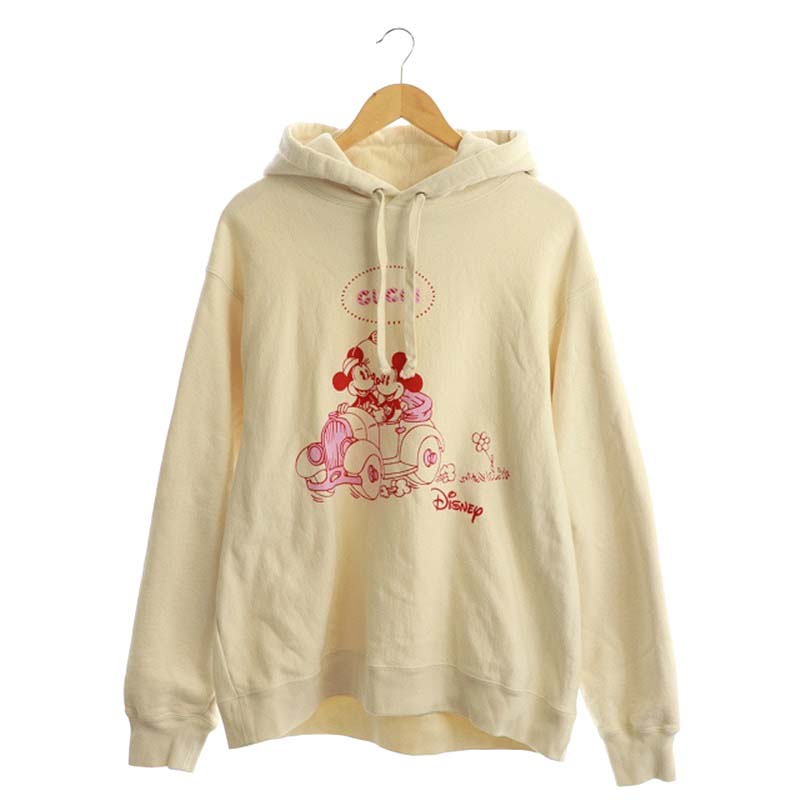 グッチ Gucci Disney ディズニー コラボ パーカー ミッキー ミニー プリント プルオーバー 長袖 Xl 白 Kn Os メンズ 170 ベクトルパーク