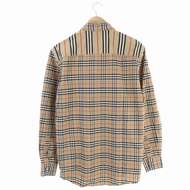バーバリー BURBERRY LONDON ENGLAND ノバチェック 長袖 シャツ 胸 