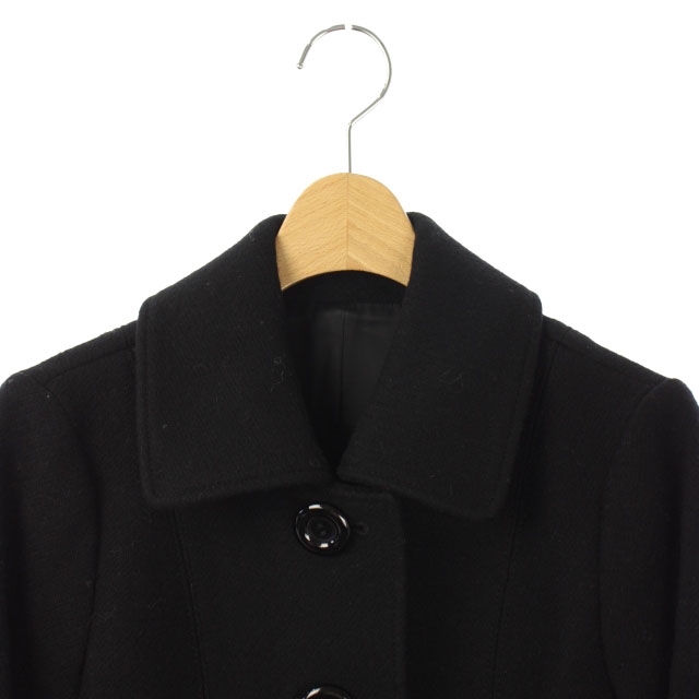 ノーリーズ Nolley S ショートコート ウール アウター 38 黒 Kn Os レディース 170 ベクトルパーク