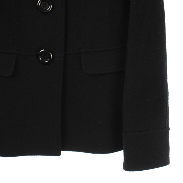 ノーリーズ Nolley S ショートコート ウール アウター 38 黒 Kn Os レディース 170 ベクトルパーク