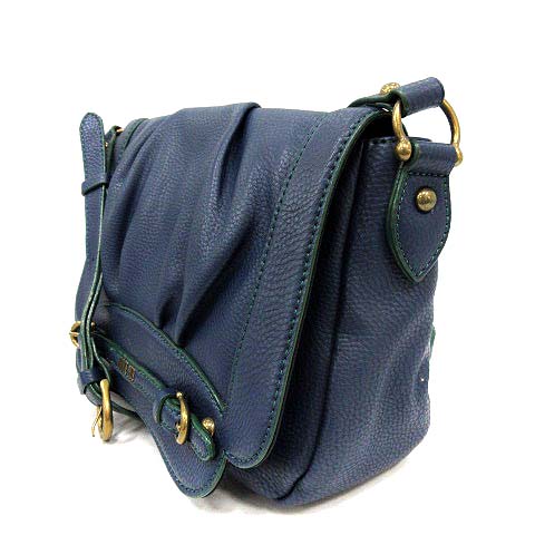 アナスイ Anna Sui バッグ ショルダー レザー ロゴ 青 Yi9 レディース 170 ベクトルパーク