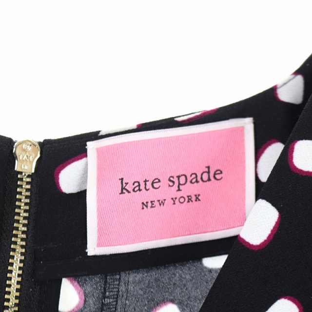 ケイトスペード KATE SPADE パフスリーブワンピース ミニ フレア 