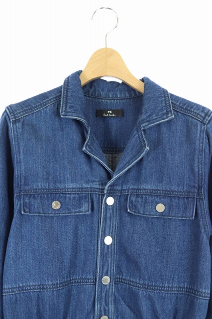 ポールスミス PAUL SMITH PS ミッドウォッシュ デニム ワンピース 長袖 