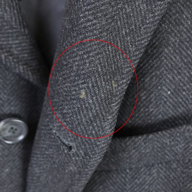 DOLCE&GABBANA ヘリンボーン ウール チェスターコート