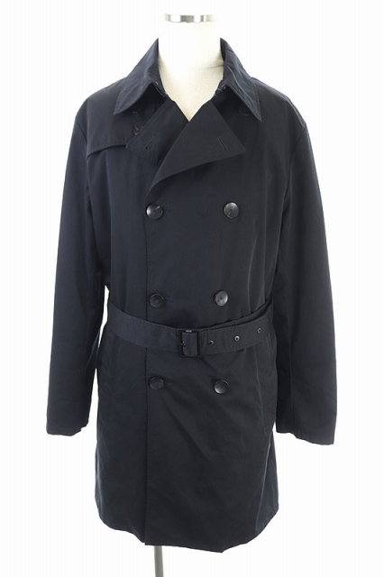 アルマーニ コレツィオーニ Armani Collezioni トレンチコート アウター ライナー付き ベルト付き 50 黒 Kn Os メンズ 170 ベクトルパーク