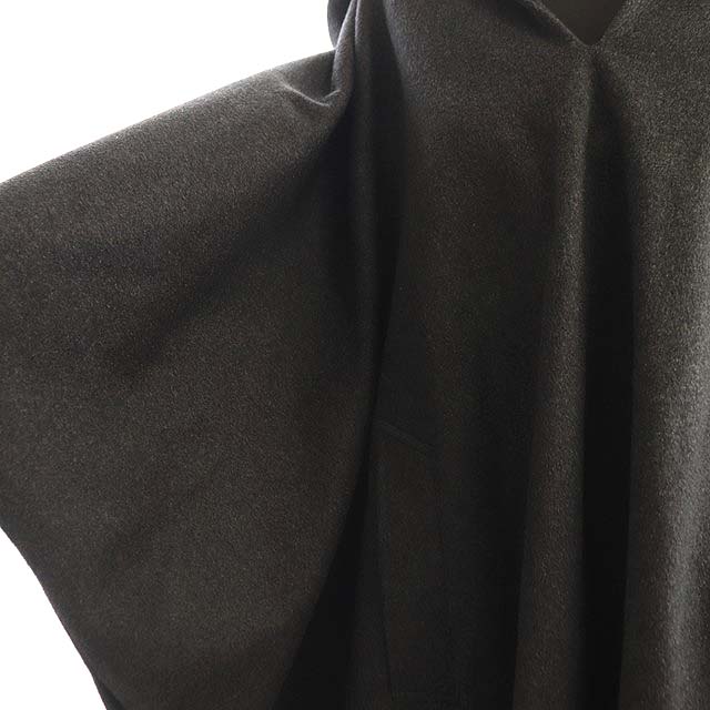 セリーヌ CELINE 9AW カシミヤポンチョコート ロング フード付き 36