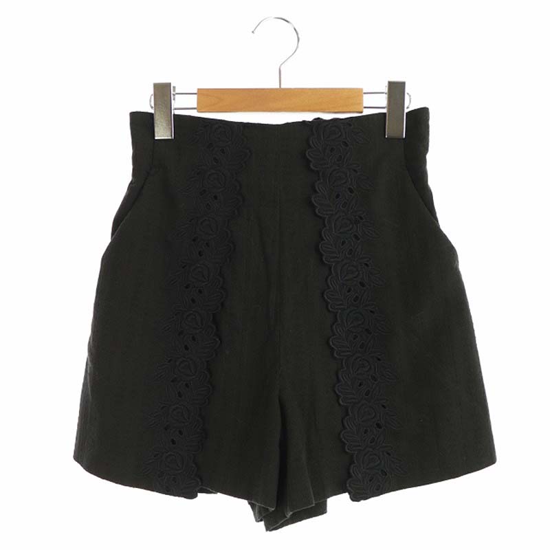 リリーブラウン Lily Brown 18ss コットン 刺繍 ショートパンツ ハイウエスト F 黒 Os レディース 170 ベクトルパーク リリーブラウン Lily Brown 18ss コットン 刺繍 ショートパンツ ハイウエスト F 黒 Os レディース 170 ベクトルパーク