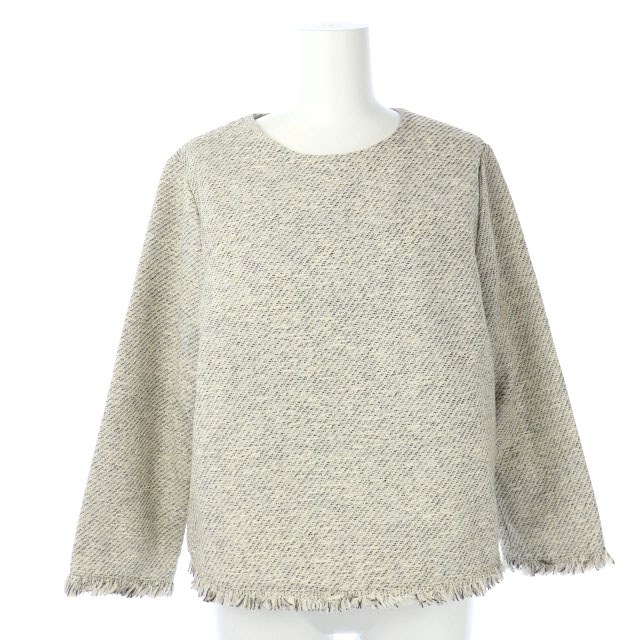 エージーバイアクアガール Ag By Aquagirl セットアップスーツ 上下 トップス 長袖 テーパードパンツ ツイード M 白 黒 Kx Os レディース 170 ベクトルパーク