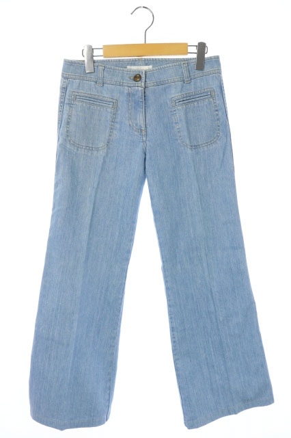 クロエ CHLOE デニムパンツ ジーンズ フレア ブーツカット 36 青 /KN