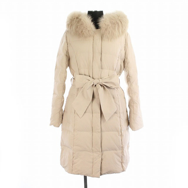 アプワイザーリッシェ Apuweiser Riche ダウンコート アウター ジップアップ フード ファー付き ベルトリボン 1 ライトピンク Os レディース 170 ベクトルパーク