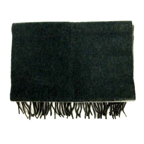 未使用品 ジェイプレス J Press マフラー フリンジ カシミヤ グレー 緑 Yi23 レディース 170 ベクトルパーク