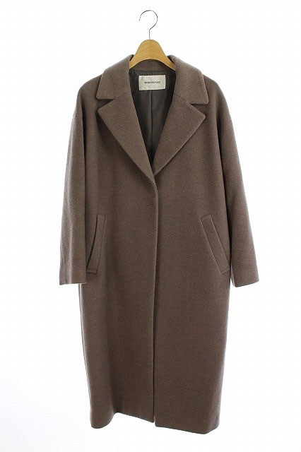 ナチュラルビューティーベーシック Natural Beauty Basic 19aw オーバーチェスターコート アウター ロング ウール S 茶 ブラウン Hs Os レディース 170 ベクトルパーク