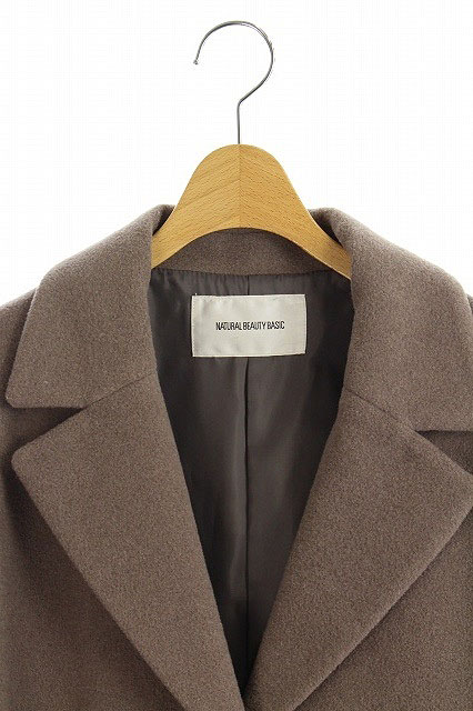 ナチュラルビューティーベーシック Natural Beauty Basic 19aw オーバーチェスターコート アウター ロング ウール S 茶 ブラウン Hs Os レディース 170 ベクトルパーク