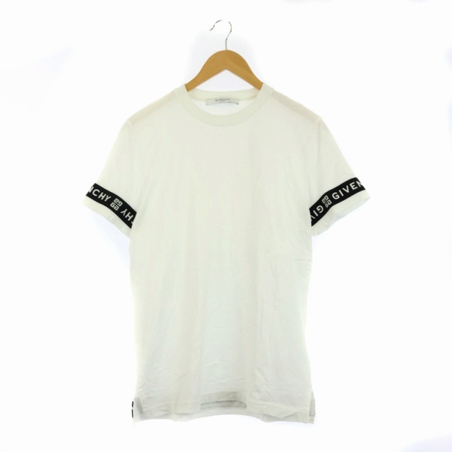 ジバンシィ Givenchy コントラスト スリム フィットtシャツ カットソー ロゴテープ 半袖 Xs 白 ホワイト Hs Os メンズ 170 ベクトルパーク