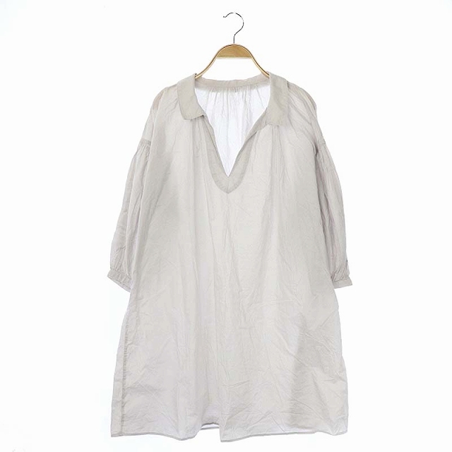 ネストローブ Nest Robe 袖ギャザー チュニック ワンピース 七分袖 ワイド ミニ スキッパー ライトグレー Os レディース 170 ベクトルパーク ネストローブ Nest Robe 袖ギャザー チュニック ワンピース 七分袖 ワイド ミニ スキッパー ライトグレー Os レディース 170 ベクトルパーク
