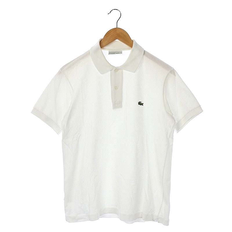ラコステ Lacoste Chemise Lacoste ポロシャツ 半袖 フランス製 半袖 2 白 Ao Os メンズ 170 ベクトルパーク