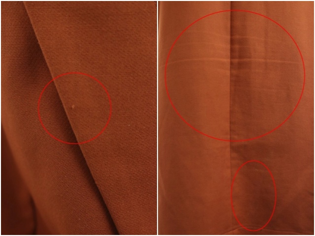 クラネ Clane ワンピース ひざ丈 リボン 七分袖 1 テラコッタ 茶 Df Os レディース 170 ベクトルパーク