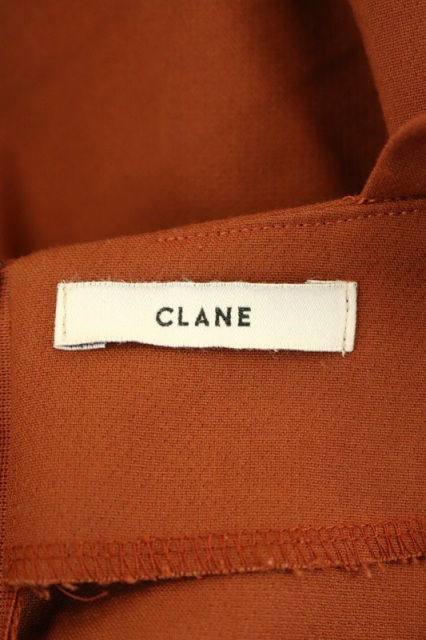 クラネ Clane ワンピース ひざ丈 リボン 七分袖 1 テラコッタ 茶 Df Os レディース 170 ベクトルパーク
