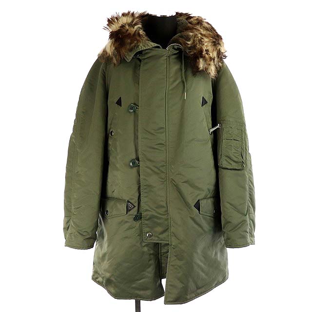 セリーヌ CELINE 19AW エディ期 N-3B ファー付フーディーパデッド 