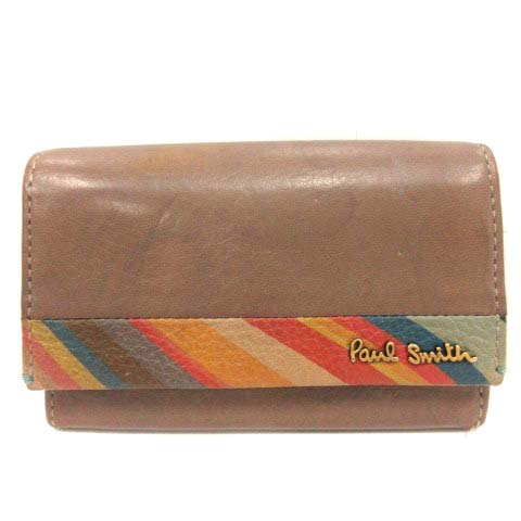 ポールスミス Paul Smith 名刺入れ カードケース 二つ折り レザー ロゴ 茶 Pwu552 Yi39 メンズ 170 ベクトルパーク