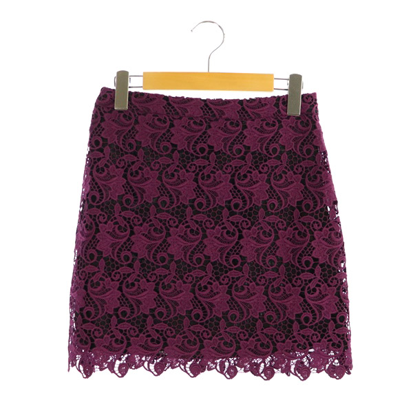 アリスオリビア Alice Olivia レース ミニスカート 台形 2 紫 パープル My Os レディース 170 ベクトルパーク