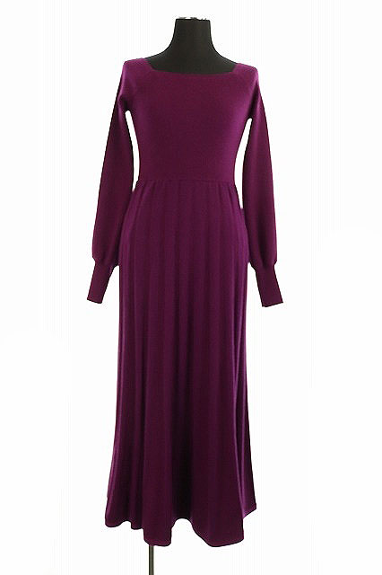リリーブラウン Lily Brown 18aw ロングニットワンピース フレア ロング 長袖 F 紫 Kn Os レディース 170 ベクトルパーク リリーブラウン Lily Brown 18aw ロングニットワンピース フレア ロング 長袖 F 紫 Kn Os レディース 170 ベクトルパーク