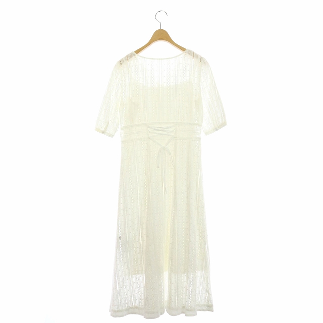 ジャスグリッティー Jusglitty 19ss 2way コットンレースワンピース ロング インナー付き 半袖 2 白 Kn Os レディース 170 ベクトルパーク ジャスグリッティー Jusglitty 19ss 2way コットンレースワンピース ロング インナー付き 半袖 2 白 Kn Os レディース 170 ベクトルパーク