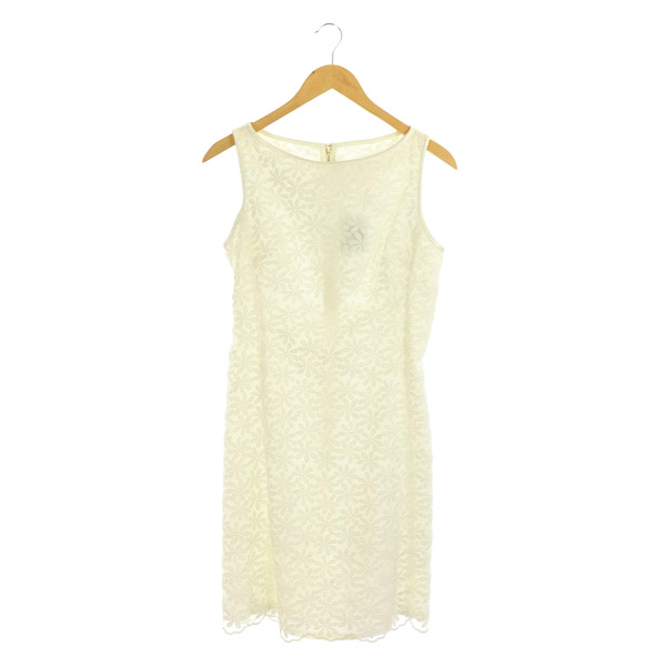 ケイトスペード KATE SPADE 花柄刺繍 ノースリーブワンピース ミニ  