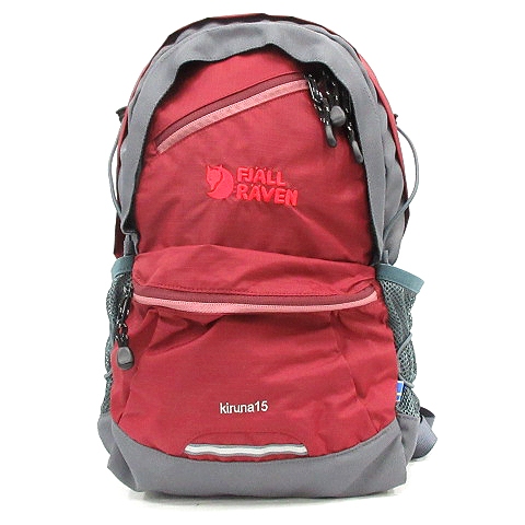 未使用品 フェールラーベン Fjallraven リュックサック デイパック バックパック ナイロン 赤 レッド グレー Ak13 レディース 170 ベクトルパーク
