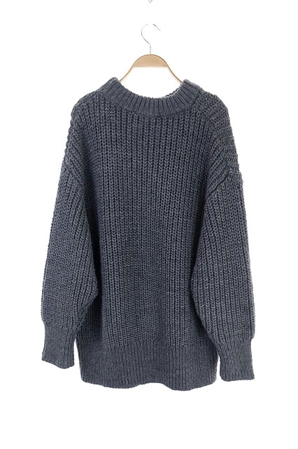 ザラ Zara クルーネックニット セーター プルオーバー 長袖 S グレー Df Os メンズ 170 ベクトルパーク