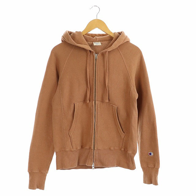 チャンピオン Champion Reverse Weave ジップアップフードパーカー 長袖 S 茶 Kn Os メンズ 170 ベクトルパーク