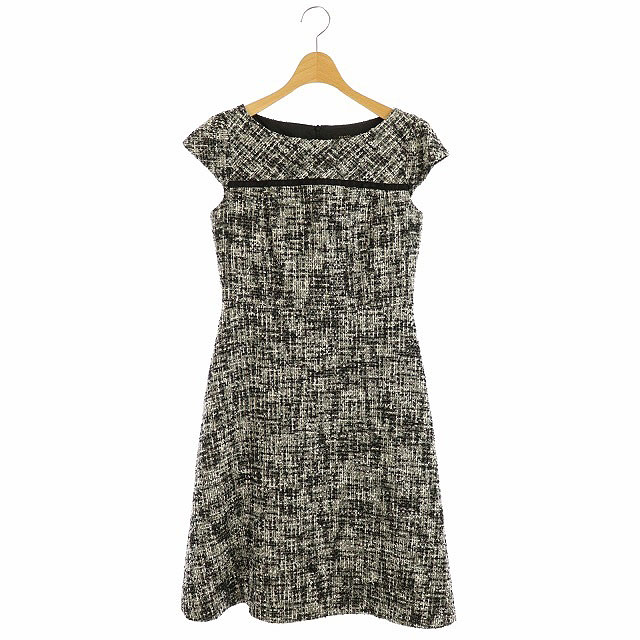 トッカ Tocca Brulee ドレス ワンピース ひざ丈 半袖 0 グレー 黒 Kn Os レディース 170 ベクトルパーク