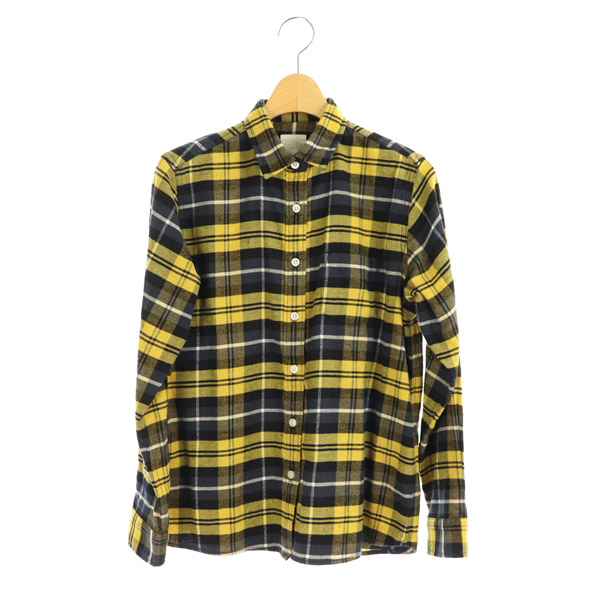 ザノースフェイス The North Face St Biella Check Shirt チェックシャツ ネルシャツ 長袖 S 黄 黒 Nrw My Os レディース 170 ベクトルパーク