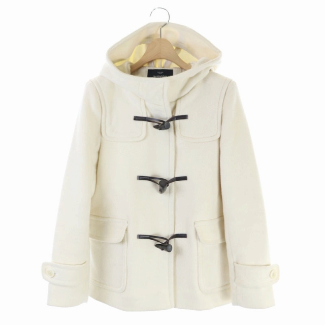 グリーンレーベルリラクシング ユナイテッドアローズ Green Label Relaxing ダッフルコート ウール 38 白 ホワイト Ao Os レディース 170 ベクトルパーク