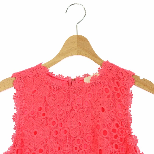 ケイトスペード KATE SPADE ノースリーブ レース ワンピース ミニ 0