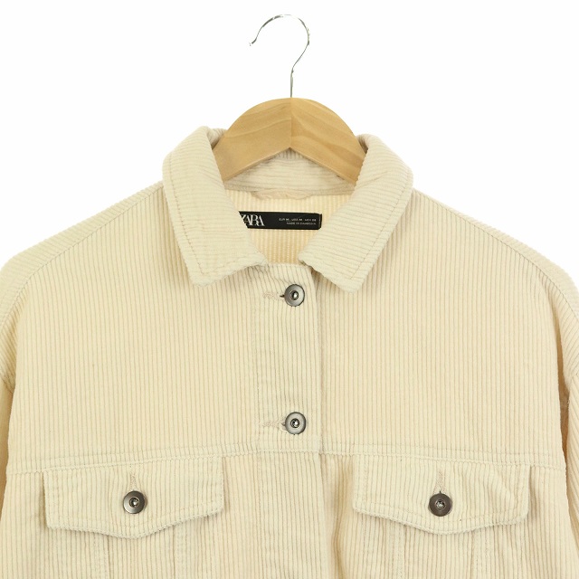 ザラ Zara コーデュロイシャツジャケット M 白 Kn Os レディース 170 ベクトルパーク ザラ Zara コーデュロイシャツジャケット M 白 Kn Os レディース 170 ベクトルパーク