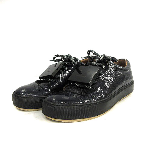 アクネ ストゥディオズ Acne Studios スニーカー ローカット フェイスプレート 37 24cm 黒 ブラック Yo23 レディース 170 ベクトルパーク アクネ ストゥディオズ Acne Studios スニーカー ローカット フェイスプレート 37 24cm 黒 ブラック Yo23 レディース 170 ベクトルパーク