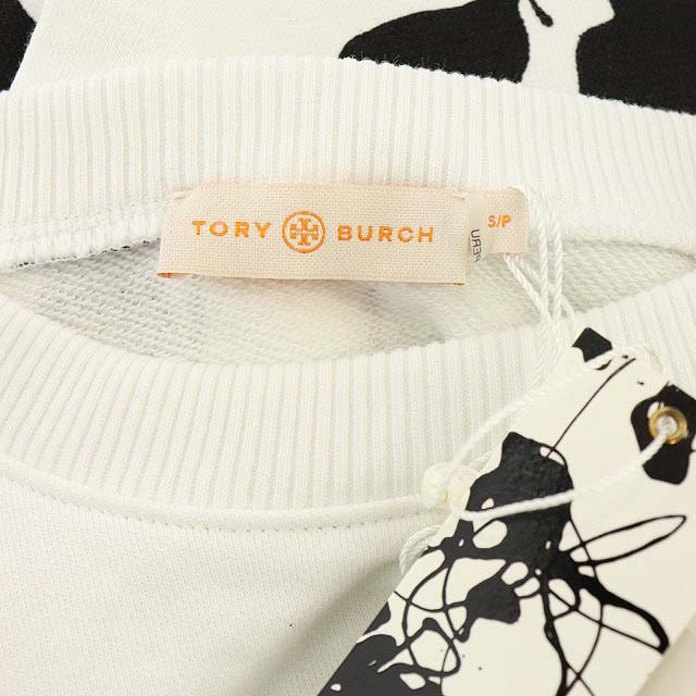 未使用品 トリーバーチ TORY BURCH 総柄スウェット カットソー プル  