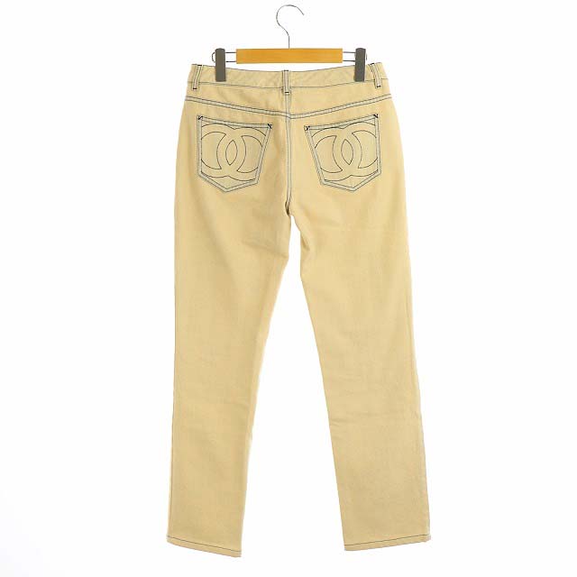 CHANEL COCO 刺繍デニムパンツ