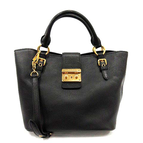 ミュウミュウ miumiu マドラス バッグ ハンド ショルダー 2way レザー 